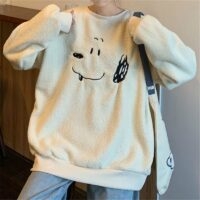 Kawaii Harajuku sweatshirt met losse print Harajuku-kawaii