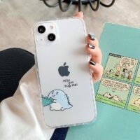 Couple de dinosaures de dessin animé Coque et skin iPhone Dessin animé kawaii