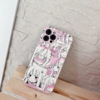 Kawaii Anime Fille Rose Coque et skin iPhone Kawaii mignon