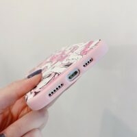 Etui na iPhone'a Kawaii Anime Pink Girl Śliczne kawaii