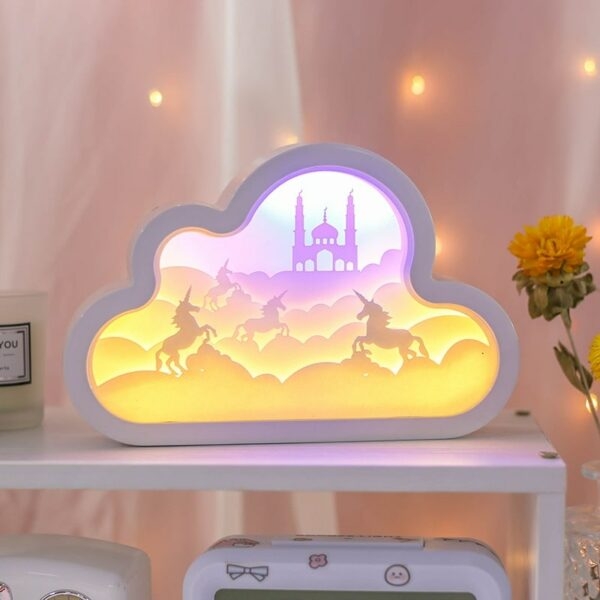 귀여운 구름 책상 램프 창의적인 카와이이
