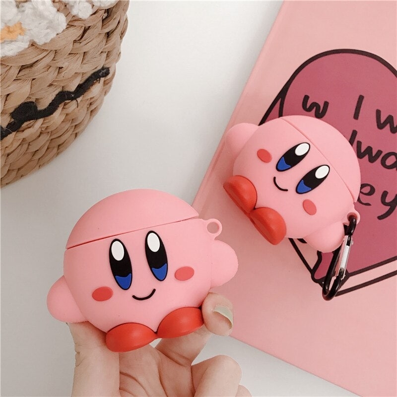 Kawaii Cartoon Kirby Airpods Case