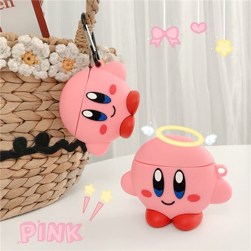 Kawaii Kirby Airpods Case for Airpods 1/2/3 Pro Funda Airpods Case