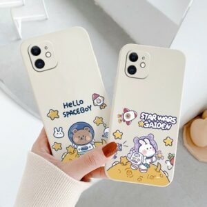 Kawaii Bunny Astronaute Coque et skin adhésive iPhone