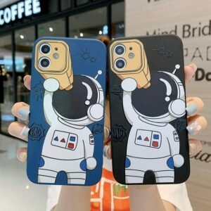 Funny Astronaut Pattern iPhone Case