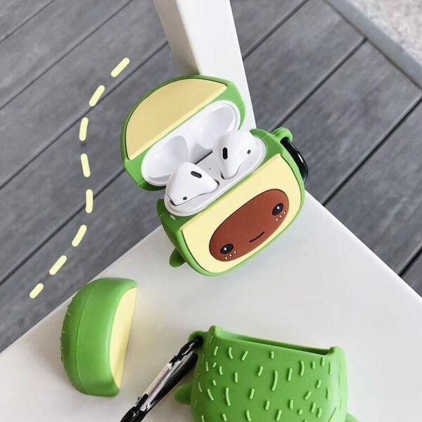 귀여운 3D 아보카도 에어팟 케이스 아보카도 카와이