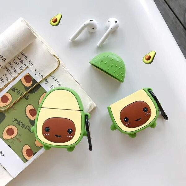Kawaii 3D Avocado Airpods-hoesje Avocado-kawaii