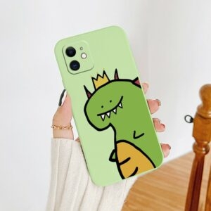 Cute Green Dinosaur iPhone Case
