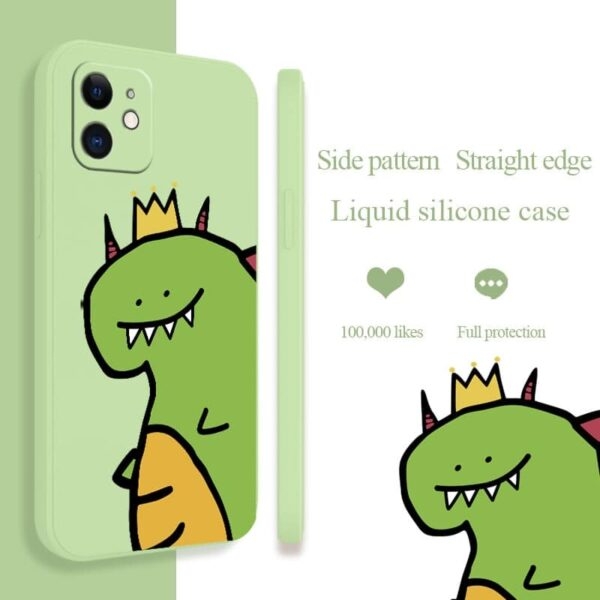 Cute Green Dinosaur iPhone Case Cute kawaii