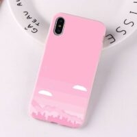 Розовый чехол для iPhone с кавайной девушкой Милый каваи