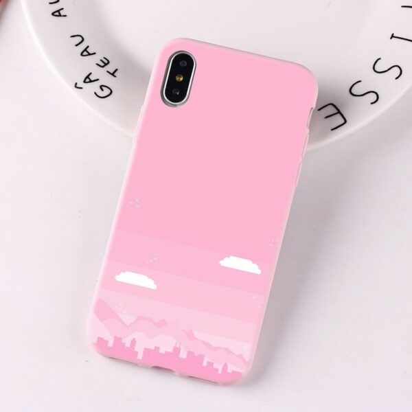 かわいいピンクの女の子 iPhone ケースかわいいかわいい