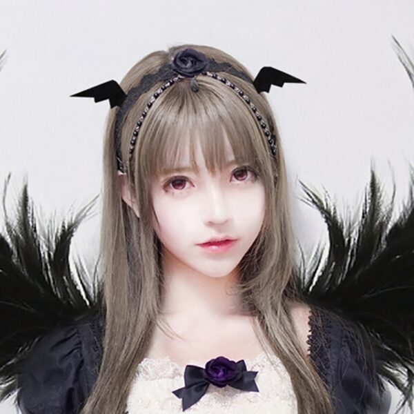 Süße Lolita Haarnadel mit kleinen Teufelsflügeln Süßes Kawaii