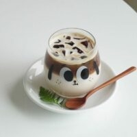 Kawaii tecknad glas kaffekopp öl kawaii