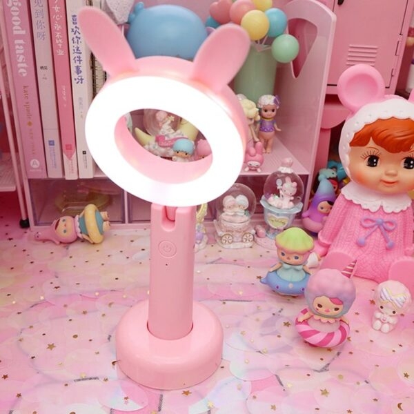핑크 토끼 책상 램프 책상 램프 귀엽다