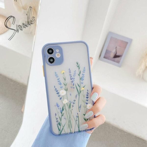 Coque et skin iPhone Fleur en relief 3D iPhone 11 kawaii