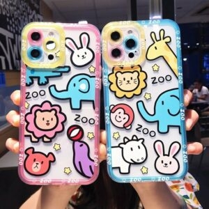 Cute Cartoon Animal Soft Silicone iPhone Case