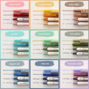 Kawaii Vintage одинаковые цветные ручки-хайлайтеры 4 шт. Art kawaii