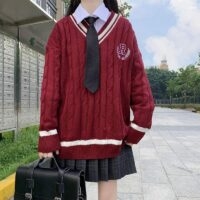 Japanse zoete JK uniforme trui College-stijl kawaii