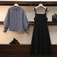 韓国のブラックタンクラップドレス韓国のかわいい