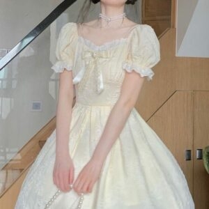 Vestido de hada princesa de encaje vintage kawaii lindo kawaii