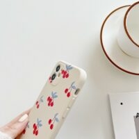 Чехол для iPhone с изображением сладкой вишни в стиле каваи Вишня каваи