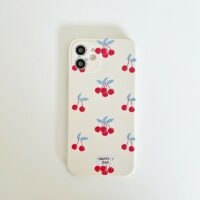 Kawaii Sweet Cherry Art Etui na iPhone'a Wiśniowe kawaii