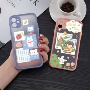 Чехол Kawaii Smile Bear для iPhone с мишкой каваи
