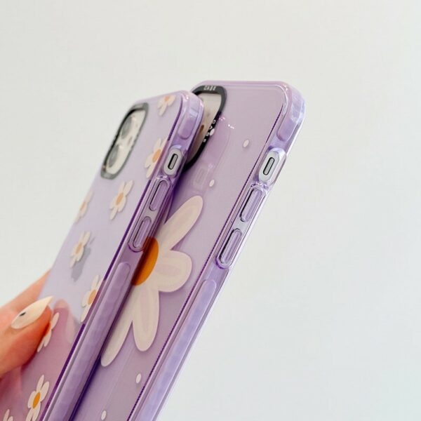 чехол для iPhone с фиолетовыми цветами Цветы каваи