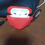 かわいい赤いハート Airpods ケース