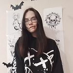 Gotycka, punkowa koszulka egirl z długim rękawem
