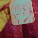 かわいいピンクの女の子 iPhone ケース
