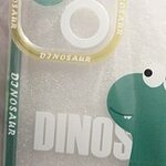 Gulligt fodral för iPhone för tecknad dinosaurie