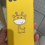 Custodia per iPhone con simpatica giraffa gialla