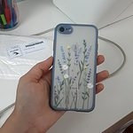 Capa para iPhone com Flor em Relevo 3D