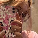 Vinilo o funda para iPhone Kawaii Anime Chica Rosa