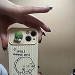 Vinilo o funda para iPhone Cute Dinosaur Slide Camera Protection