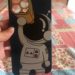 面白い宇宙飛行士のパターン iPhone ケース