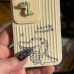 Protection mignonne de caméra de glissière de dinosaure Coque et skin adhésive iPhone