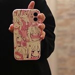 Fodral för iPhone för Kawaii Anime rosa flicka