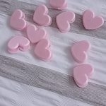 Маленькие клипсы Kawaii Heart Pink 10 шт.
