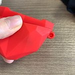 かわいい赤いハート Airpods ケース