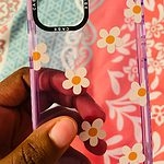 чехол для iPhone с фиолетовыми цветами