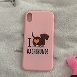 Kawaii I Love Dachshunds iPhone Case