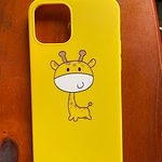 かわいい黄色のキリン iPhone ケース