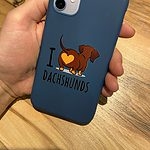 Kawaii I Love Dachshunds iPhonefodral