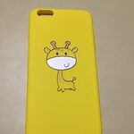 Urocze etui na iPhone'a z żółtą żyrafą