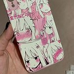 Vinilo o funda para iPhone Kawaii Anime Chica Rosa