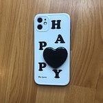 Capa de iPhone fofa com letras de coração de amor