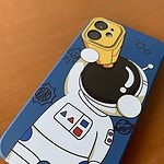 Het grappige Hoesje van iPhone van het Patroon van de Astronaut