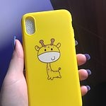 Girafe jaune mignonne Coque et skin adhésive iPhone